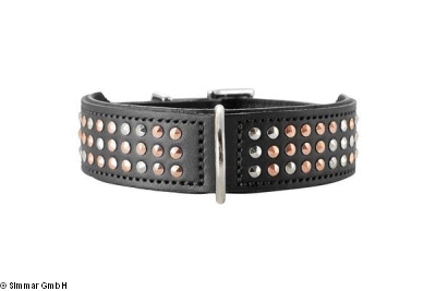 Hunter Leder Halsband San Diego, Gr. 27, Schwarz