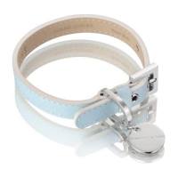 Hennessy & Sons Natural LV Lederhalsband, Beige, Gr. M