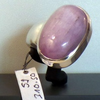 Kunzite silver Ring Gr. 51