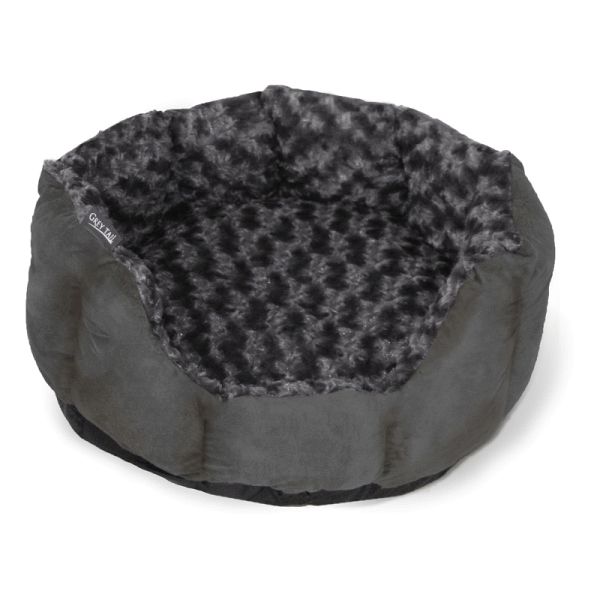 Wolters Curly Dog bed, Size L, colour Dark Grey/Beige - Click Image to Close