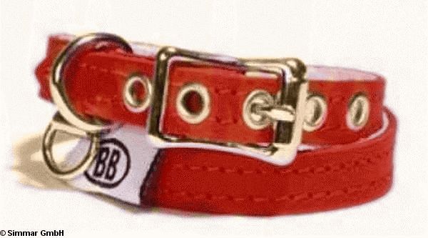 Buddy belt collar, pink, Neck 35 - 40cm - Click Image to Close